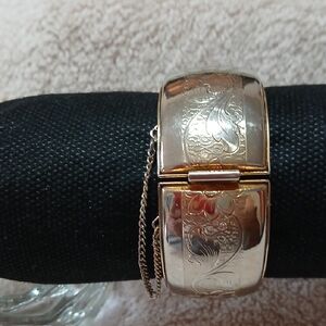 Goldtone Engraved Bracelet